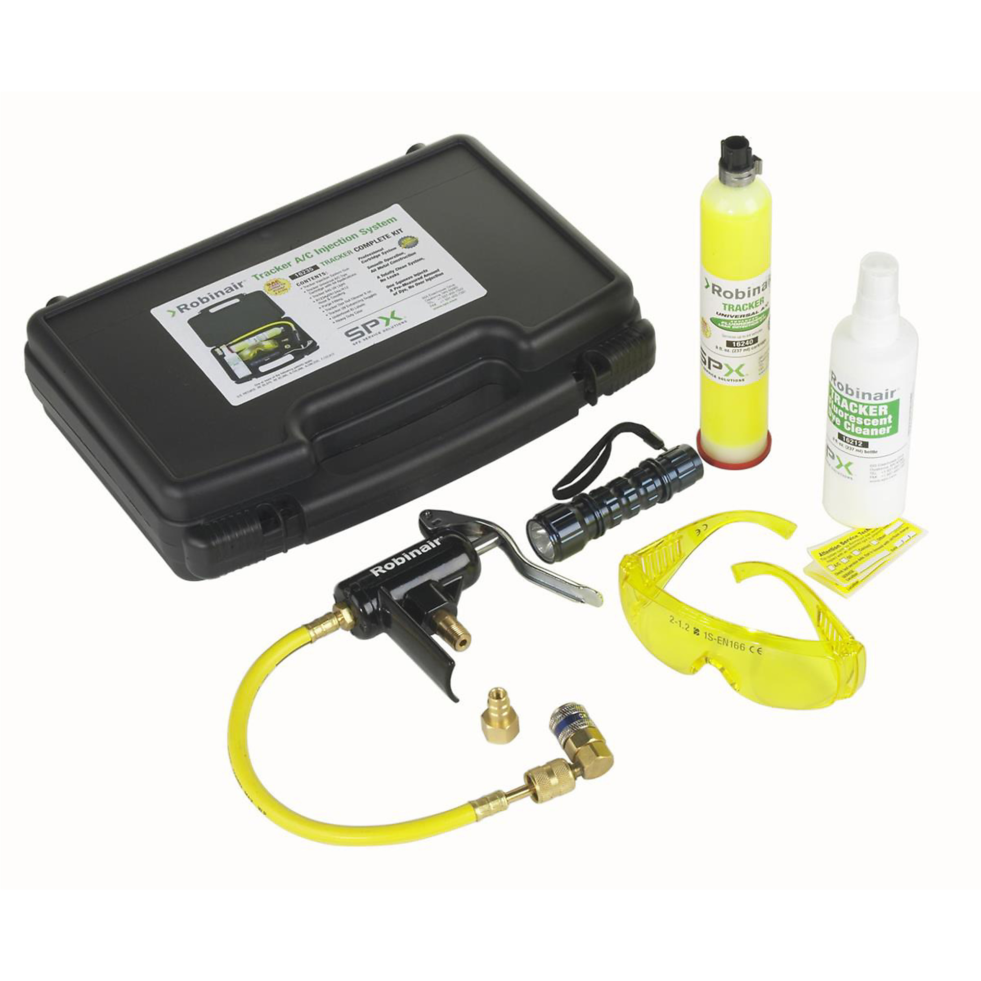Robinair Tracker A/C Leak Detection Kit — UV, Pre-Measured Dye, Model# ROB16235